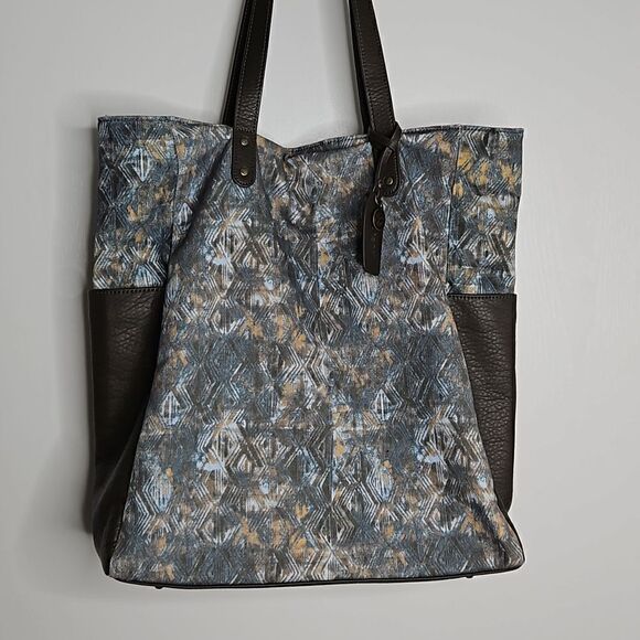 PISTIL satchel/tote heavy cloth 5 pockets 15”tallx11”wide - Picture 2 of 7